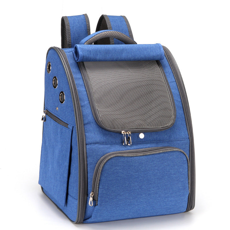 Foldable Pet Carrier Backpack - Travel Bag for Cats & Dogs