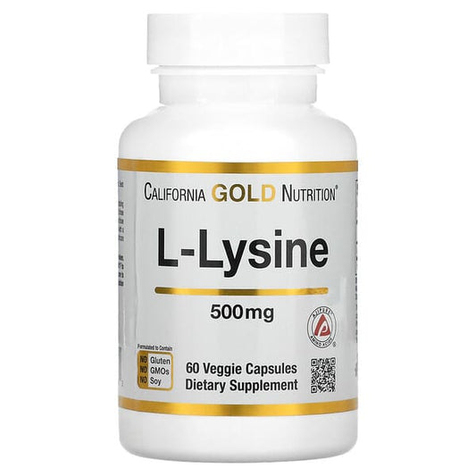 L-Lysine, 500 mg, 60 Veggie Capsules