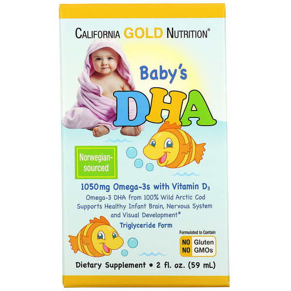 Baby's DHA, Omega-3s with Vitamin D3, 1050 mg, 2 fl oz (59 ml)