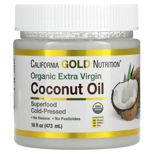 SUPERFOODS - Cold Pressed Organic Extra Virgin Coconut Oil, 16 fl oz (473 ml)