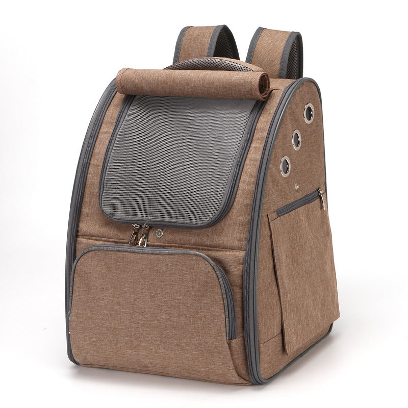 Foldable Pet Carrier Backpack - Travel Bag for Cats & Dogs