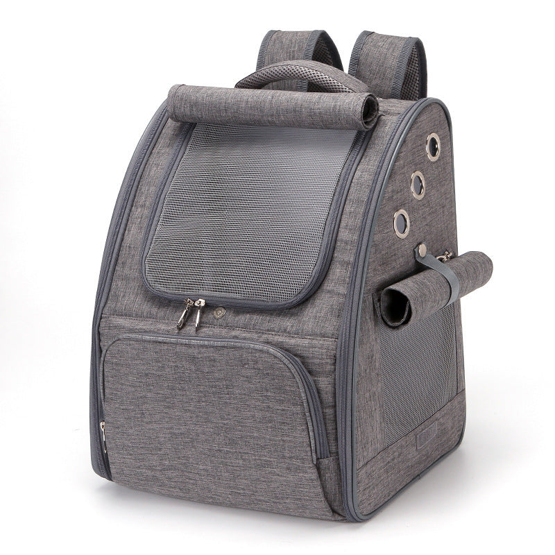Foldable Pet Carrier Backpack - Travel Bag for Cats & Dogs