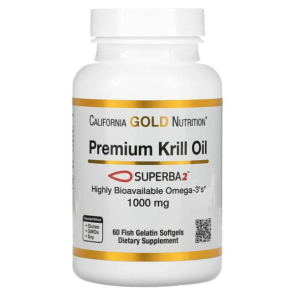 Premium Krill Oil with Superba2, 1,000 mg, 60 Softgels