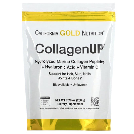 CollagenUP, Hydrolyzed Marine Collagen Peptides with Hyaluronic Acid and Vitamin C, Unflavored, 7.26 oz (206 g)