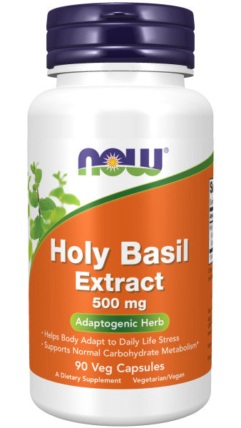 Now Holy Basil Extract 500mg Veg Capsules 90ct