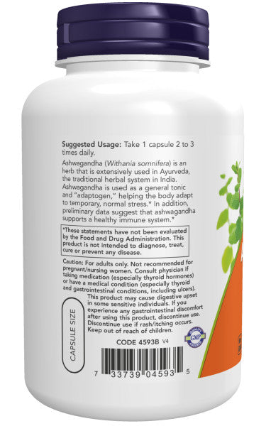 Now Ashwagandha Extract 180ct