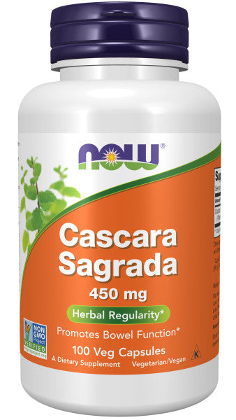 Now Cascara Sagrada 450mg Veg Capsules 100ct