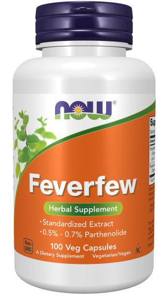 Now Feverfew Extract Veg Capsules 100ct