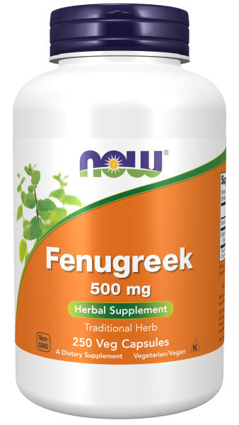 Now Fenugreek 500mg Veg Capsules 250ct