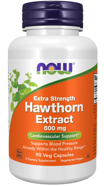 Now Hawthorn Extract 600mg Veg Capsules 90ct