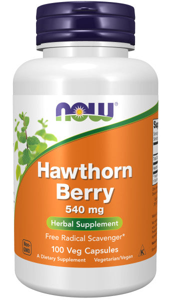 Now Hawthorn Berry 540mg Veg Capsules 100ct