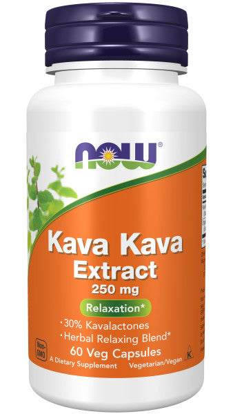 Now Kava Kava Extract 250mg Veg Capsules 60ct