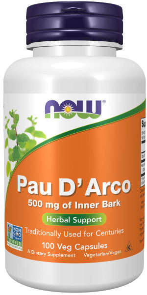 Now Pau D'Arco 500mg Veg Capsules 100ct