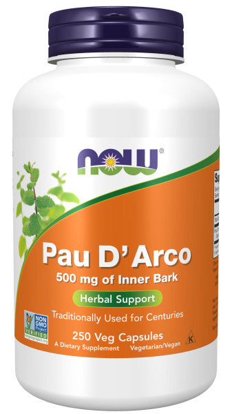 Now Pau D'Arco 500mg Veg Capsules 250ct