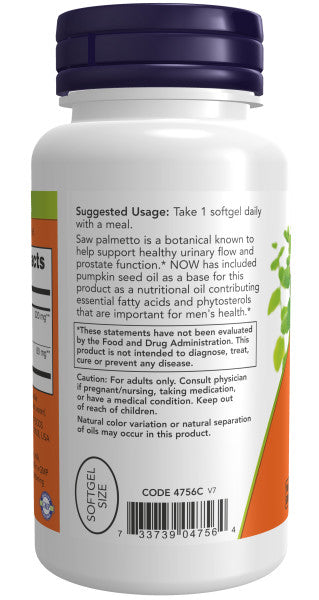 Now Saw Palmetto Extract 320mg Veggie Softgels 90ct