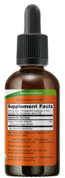 Now Turmeric Extract Organic 2oz