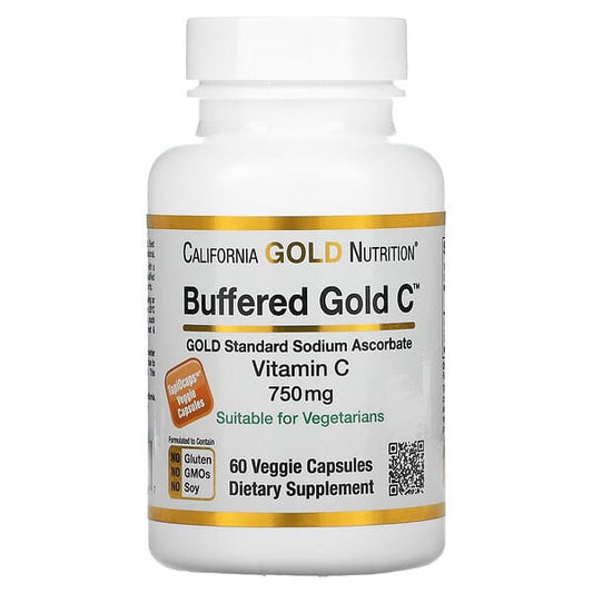 Buffered Vitamin C Capsules, 750 mg, 60 Veggie Capsules