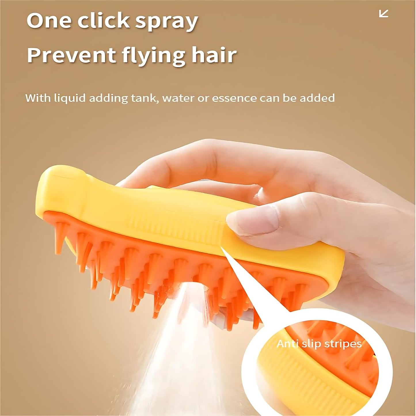 3-in-1 Cat Steam Brush - Grooming, Massage & Deshedding